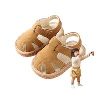 Sandalias | Sandalias de suave, para niños y niñas, verano, al aire libre, playa, antideslizantes, para primeros pasos para niños, Amarillo, 4 US Infant