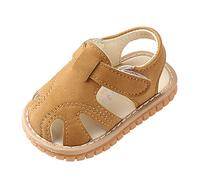 Sandalias suaves para niños y niñas, zapatos romanos, primera suela para bebé, zapatos de tenis, 4t, Brown, 12-15 meses