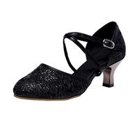 Sandalias Tacón Mujer Sandalias Mujer Tacón Sandalia Verano Cómoda Sandalia Con Correa De Tobillo Punta Abierta Cómodo Peep Toe Con Tacón Tacones Altos Con Cordones Zapatos Verano, Le Noir A, 37 EU