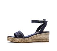 Sandalias con tacón de cuña Mujer Talla 38. Color Azul