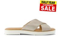 Sandalias Toms Mae Para Mujeres Crossover Mule Slip On De Verano Playa Champagne
