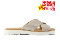 Sandalias Toms Mae Para Mujeres Crossover Mule Slip On De Verano Playa Champagne