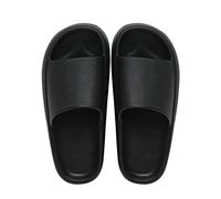 Sandalias unisex de lino con plataforma y soporte de arco, informales, ortopédicas, para caminar, al aire libre, para hombres, para descansar, ligeras, antideslizantes, con tiras, Black, 39 2/3 EU