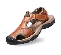 Sandalias Vestir,Sandalias Casuales De Verano Para Hombre, Transpirables, De Cuero, Sin Cordones, Para Caminar Al Aire Libre, CóModas, Ligeras Y Planas.