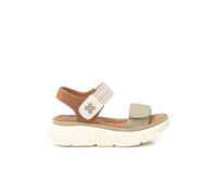 XTI Sandalia mujer Kaki Modelo 14398603 – Calzado cómodo y versátil, Talla 39