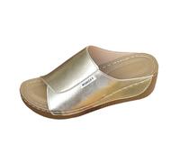 Sandalias y pantuflas casuales de de color liso con puntera expuesta y suela gruesa para mujer Cosas La Playa Mujer