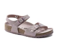 Sandalo Birkenstock Rio Bambina En Piel Nobuk Color Morado
