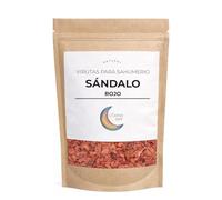 Sándalo Rojo Madera Natural para Sahumerio - Madera Sagrada en virutas para Ritual, Protección y Meditación - Incienso Natural Esotérico para Limpieza Energética y Chakra Raíz (100 Gramos)