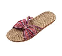 Sandals for Women,Womens Bowknot Platform Slides Ladies Lightweight Athletic Yoga Mat Sandals Slip On Thick Cushion Slippers Sandals Casual Shoes
