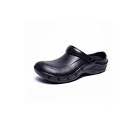 Sandals Men Eva Men Chef Zapatos Chef sin Deslizamiento Implaz de Agua Cocinera a Prueba de Aceite Flat Sandals Hotel Hotel Working Workswithout Hole Negro, 38-39