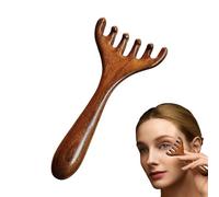 Sandalwood Comb - Deer Antler Smoothing Comb, Professional Hair Tool | Ergonomic Deer Antler Massage Combs System, Hair Grooming Accessory For Men Women Hairs Care