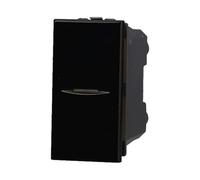 Sandasdson SD20013 desviador axial 1P 16 A unipolar negro compatible Bticino Axolute