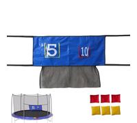 Sandbag Throwing Net - Interactive PVC Trampoline Toss Game | Waterproof Outdoor Throwing Target Game Set | Sandbag Toss Training Toy for Kids Boys Girls Children Garden Backyard Yard Park Outdoor