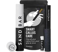 SandBar Lima removedor de callos para manos, herramienta de aluminio duradera para el cuidado de callos y eliminación de piel muerta, incluye bálsamo nutritivo, ideal para atletas, escaladores y
