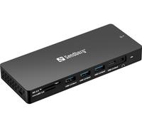 SANDBERG 13 en 1 Pro Dockingstation USB-C Cargador