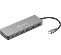 SANDBERG 13-in-1 Docking Station USB-C HDMI VGA Cargador