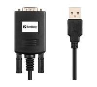Sandberg 133-08 - Adaptador USB a Serial Link 9-Pin, Negro