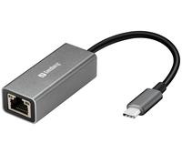 Sandberg 136-04 - adaptador de red gigabit usb-c, acero