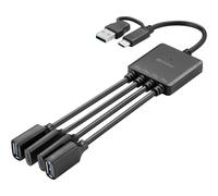 Sandberg 136-81 hub de interfaz usb 3.2 gen 1 (3.1 gen 1) type-a + typ