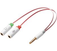 Sandberg 508-59 - divisor de audio (2 x 3.5 mm/3.5 mm), blanco