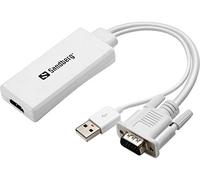 Sandberg 508-78 - Cable HDMI adaptador (USB, VGA), blanco