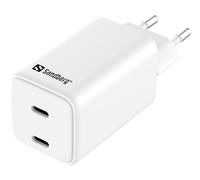 Sandberg AC Charger Dual USB-C PD65W EU, 441-56