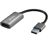 SANDBERG 134-19 - Adaptador de captura de vídeo HDMI USB tipo A, 1080p Capt