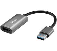 Sandberg adaptador usb (st) > hdmi (bu) converter 4k gris