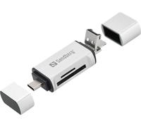 Sandberg card reader usb-c+usb+microusb - lector (microsd (transflash)