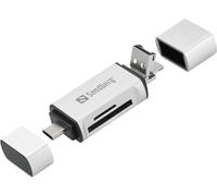 Sandberg card reader usb-c+usb+microusb - lector (microsd (transflash)