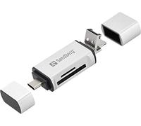 SANDBERG 136-28 - Lector de tarjetas, externo, USB-A, micro-USB, USB-C