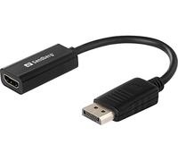 Sandberg DisplayPort HDMI - Adaptador de Cable, Color Negro