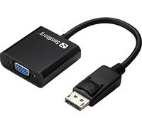 Sandberg DisplayPort VGA - Adaptador de Cable, Color Negro