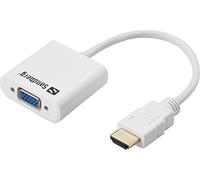 Sandberg hdmi to vga - adaptador de cable, color blanco