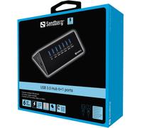 SANDBERG Hub USB 3.0 7 Puertos - Estación Docking - 7x USB 3.0 SuperSpeed