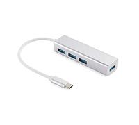 Sandberg Hub USB-C a 4 Puertos USB 3.0 Hub USB-C a 4 Puertos USB 3.0, 336-20 (USB-C a 4 hub USB 3.0, USB 2.0 Type-C, USB 3.2 Gen 1 (3.1 Gen 1) Type-A, Plateado, Aluminio, 1)