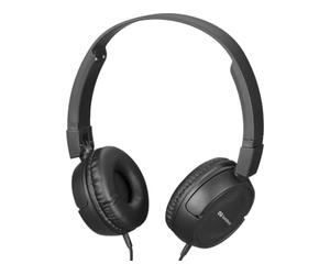 Sandberg Saver MiniJack HeadPhoneTravel Cuffie Cablato A Padiglione Viaggiare Nero