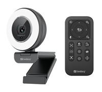 SANDBERG Streamer USB Webcam Pro Elite Cámara Web Para Livestream Negro