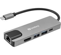 Sandberg USB-C 5 en 1 Travel Dock Saver, 336-99