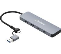 Sandberg USB-C/A a 2xUSB-A+2xUSB-C Hub USB-C/A a 2xUSB-A+2xUSB-C Hub, 136-64 (USB-C/A a 2xUSB-A+2xUSB-C Hub)
