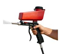 Sandblasting Machine | Small Portable Handheld Hand Tools | Sand Blasting for Wood Furniture - for Walnut Shell Soda Stain Rust Powder Paint Wood Glass Concrete Tiles Cabinet