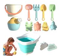 Sandbox Toys For | 9.84x9.84 Inches Kids Sand Toys - Children Interactive Accessories Tools with Bucket, Shovels Game For Lawn, Camping Swimming Pool Or Indoors