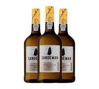 Sandeman Porto Blanco Porto 1 L Vino generoso (Caja de 3 Botellas de 1 L)