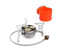 Sanderguang--j3sanderguangcamping Stove 9000w High Power Portable Three Core Head Camp Stove with Steel Braided Hose Windproof Gas Stove Burner for Ou