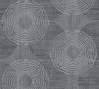 Sanders & Sanders papel pintado puntos lunares polka dots negro y gris 53 cm x 10.05 m