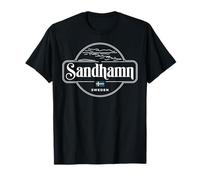 Sandhamn Suecia Diseño de viajes de ciudad costera Camiseta
