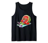 Sandía Chill Summer Vibes Relajante Diversión Camiseta sin Mangas