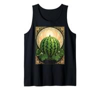 Sandía de Yalda, Chelle Night Fruits, Estilo Art Nouveau Camiseta sin Mangas