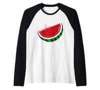 Sandía Slice Freedom Camiseta Manga Raglan