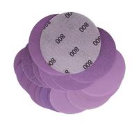 Sanding Disc, Hook and Loop Aluminio Oxide Sand Paper, 60 piezas Wet Dry Drill Poish Attachment Set for Professional Use on Metal, Woodworking, Automotive, Paint Finishing Tasks